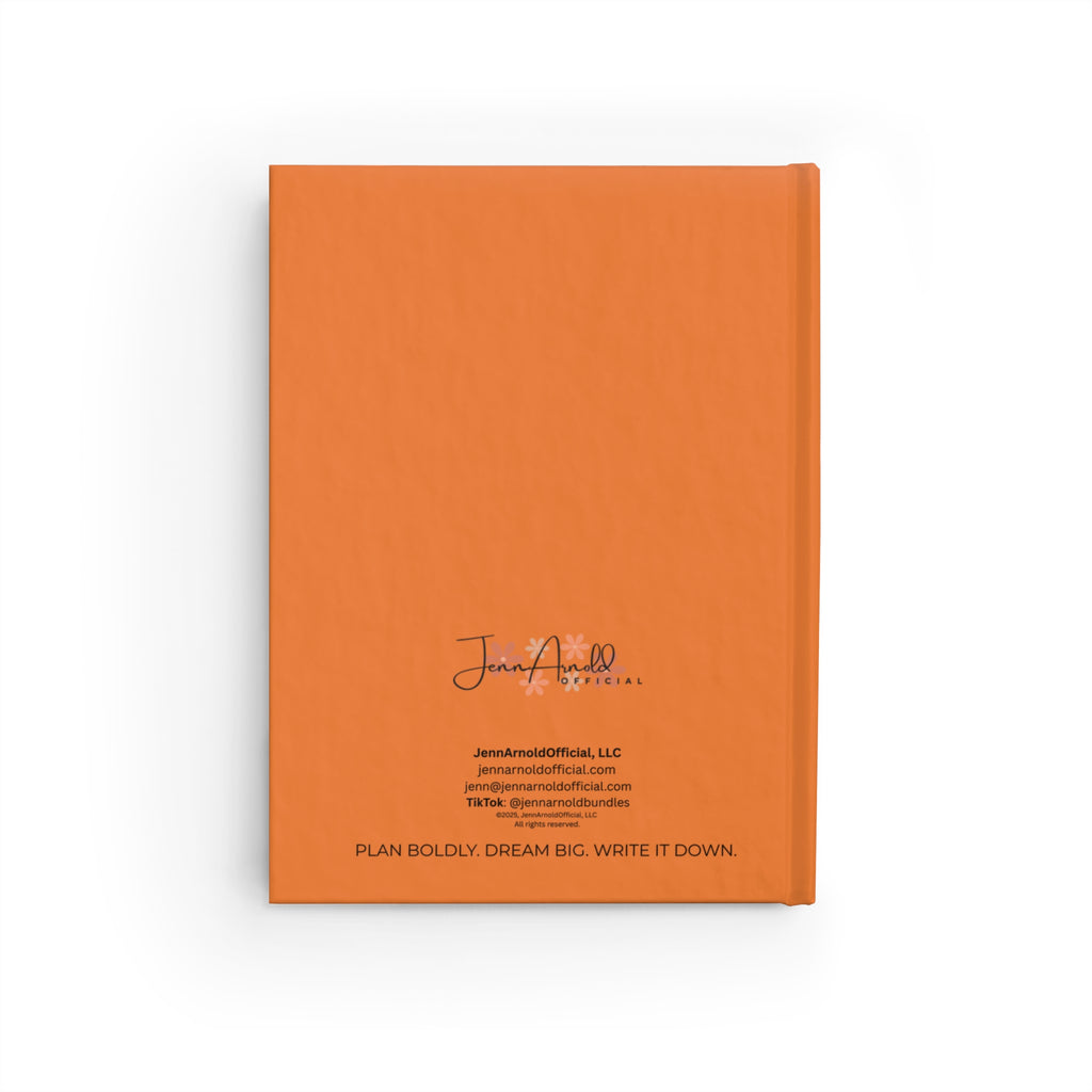 Live the Life You Want Orange Journal