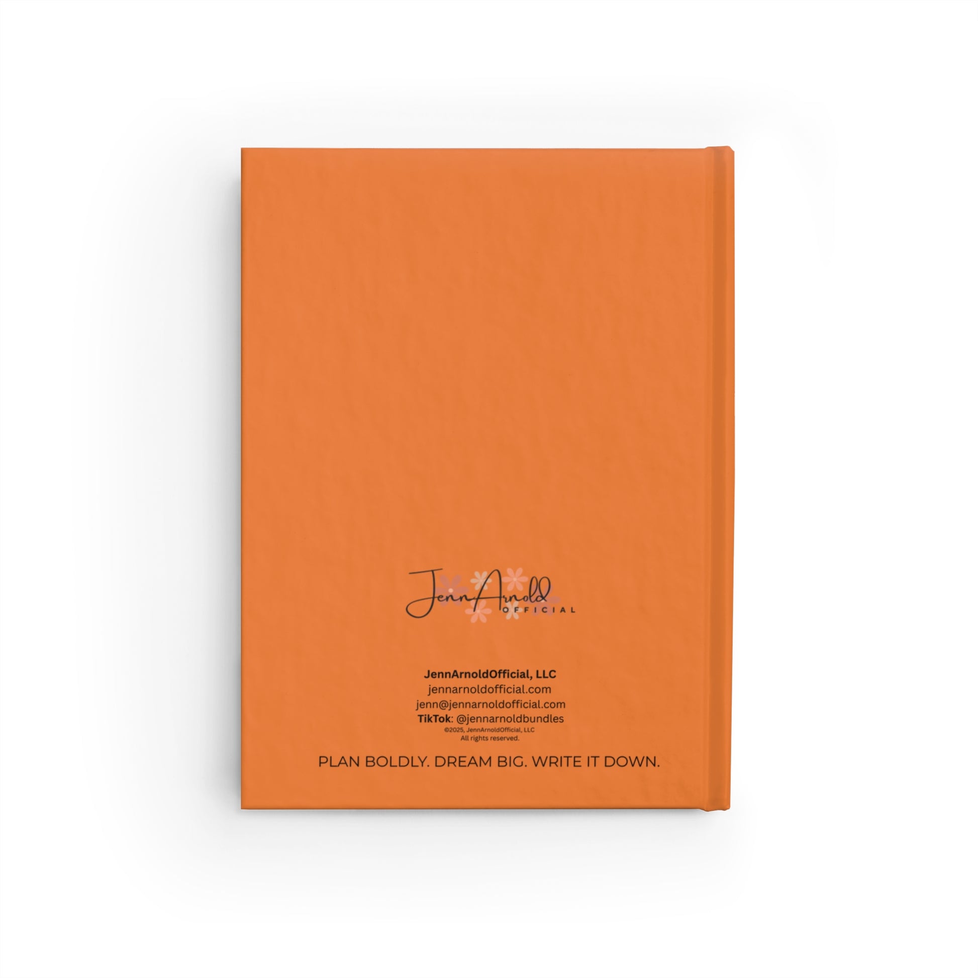 Live the Life You Want Orange Journal