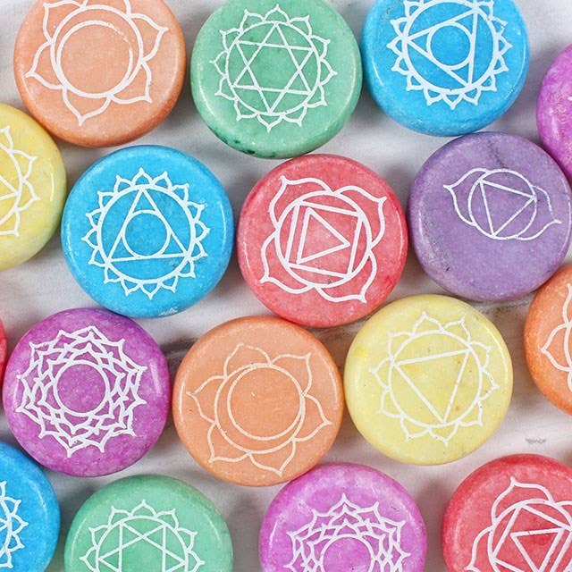 Seven Chakra Meditation Stone - Individual