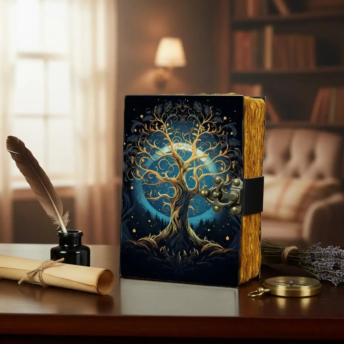 Tree of Life - Leather Journal Blank Vintage Notebook