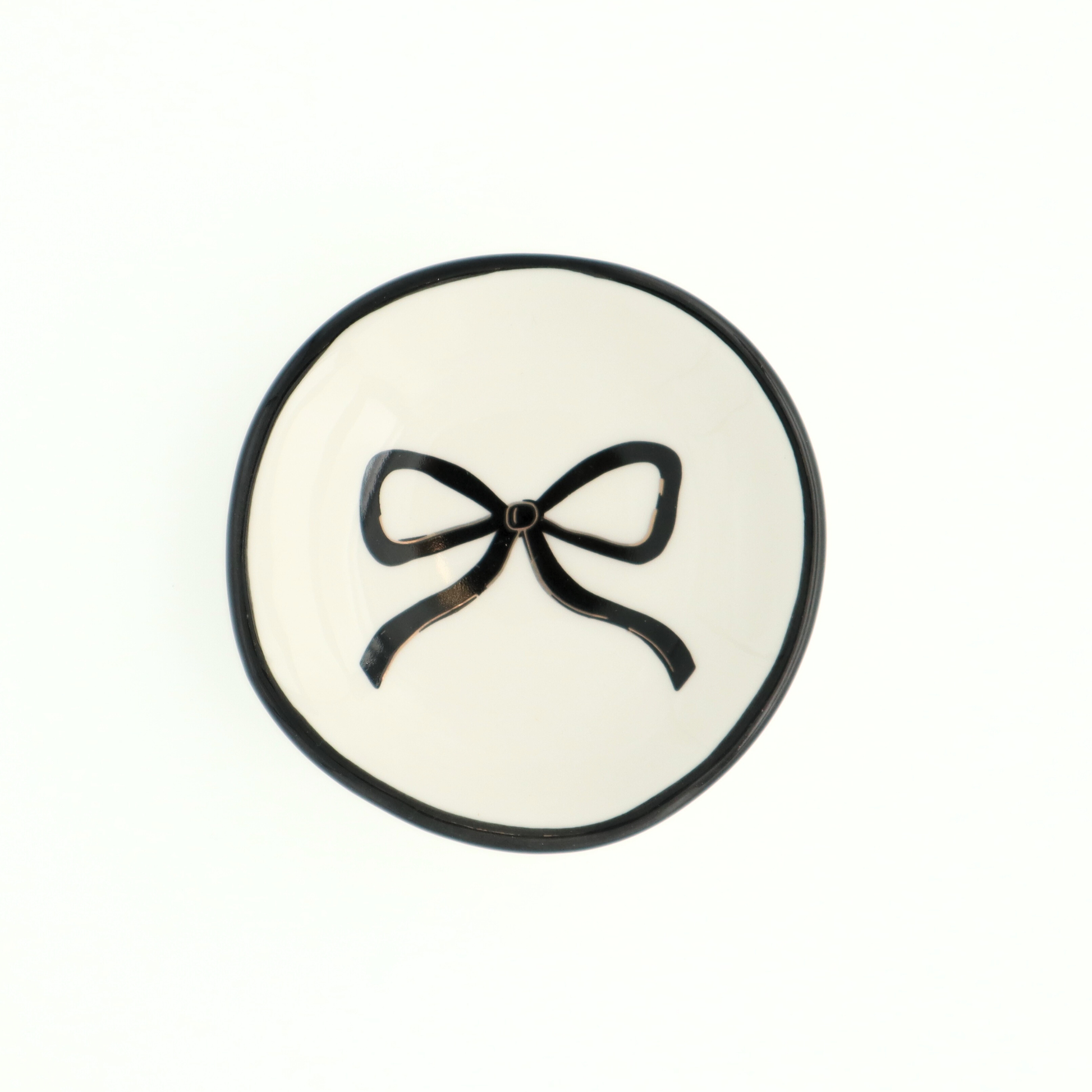 Ring Dish Black Bow