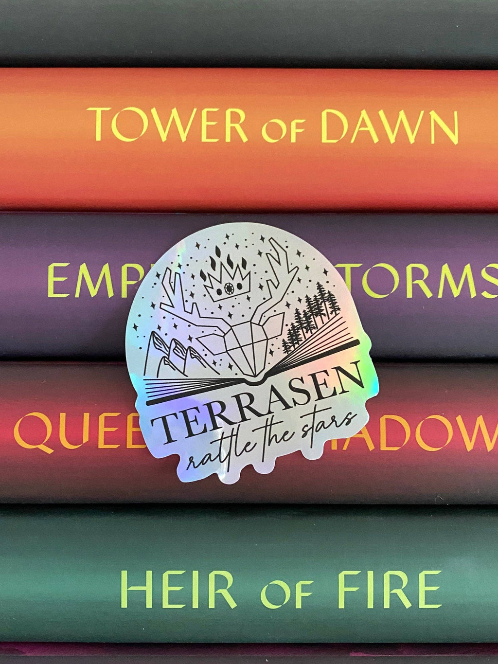 Terrasen holographic sticker | Throne of Glass licensed SJM
