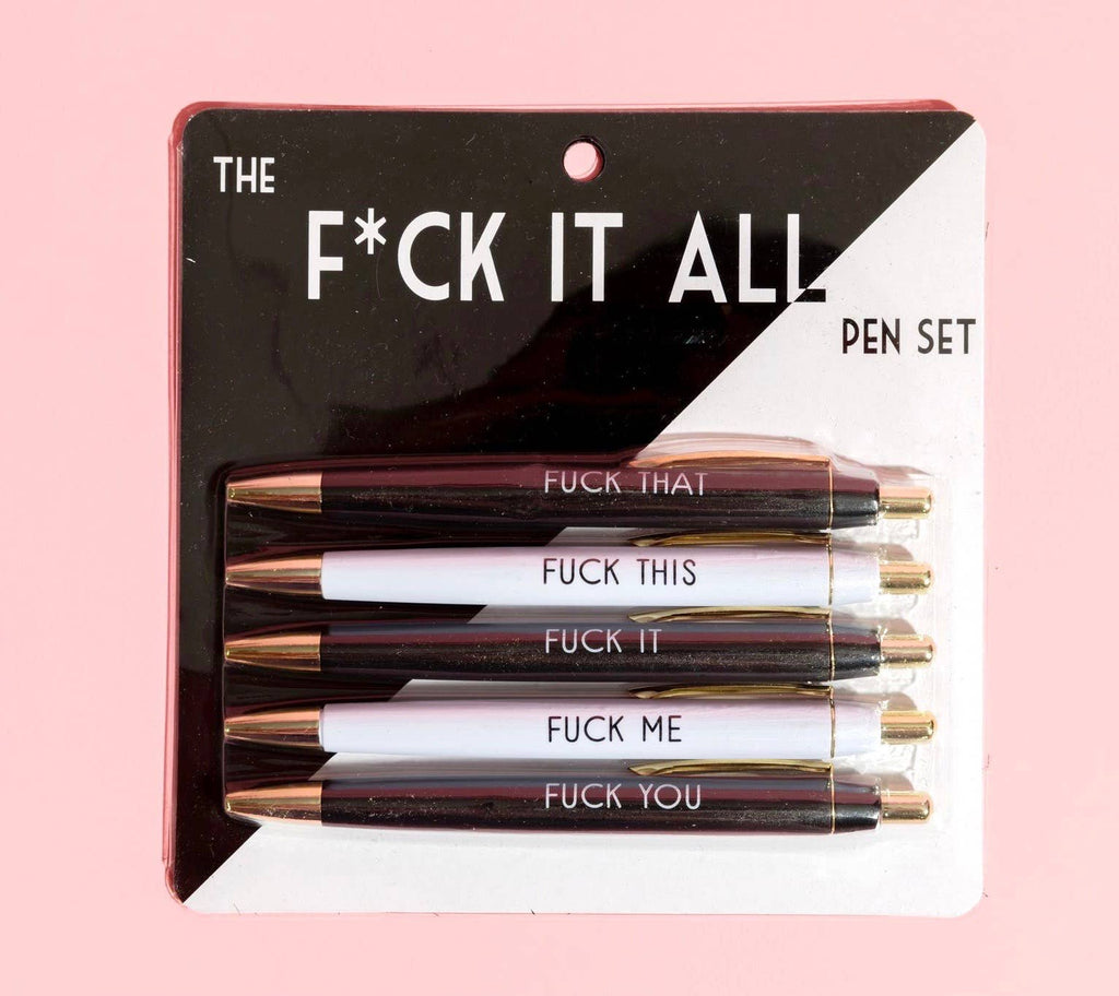Fuck It All Pen Set (gifts, funny, pens, mothers day)