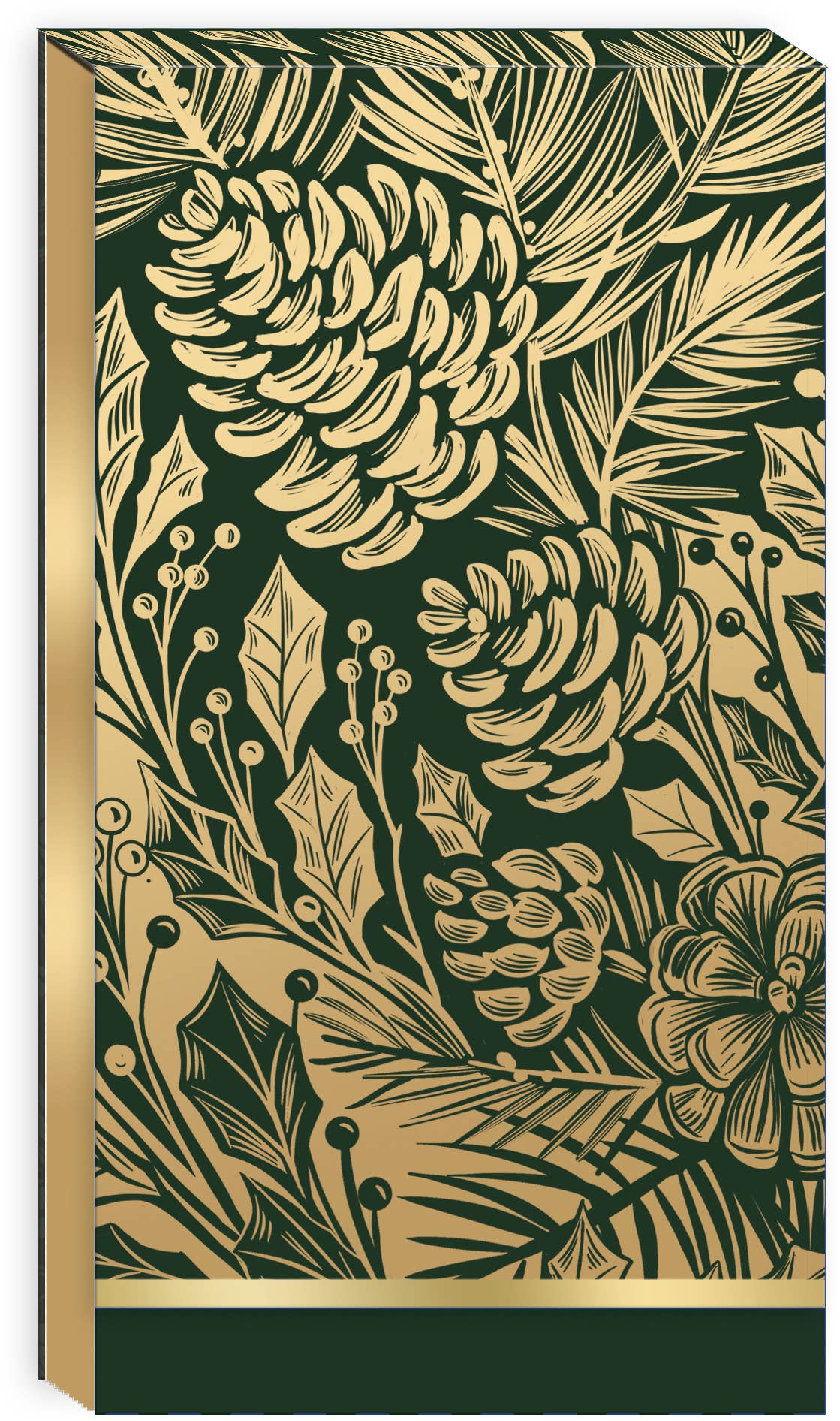 GOLDEN FOLIAGE PINE CONE NOTEPAD