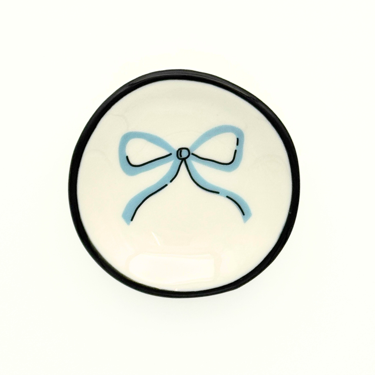 Ring Dish Pastel Blue Bow