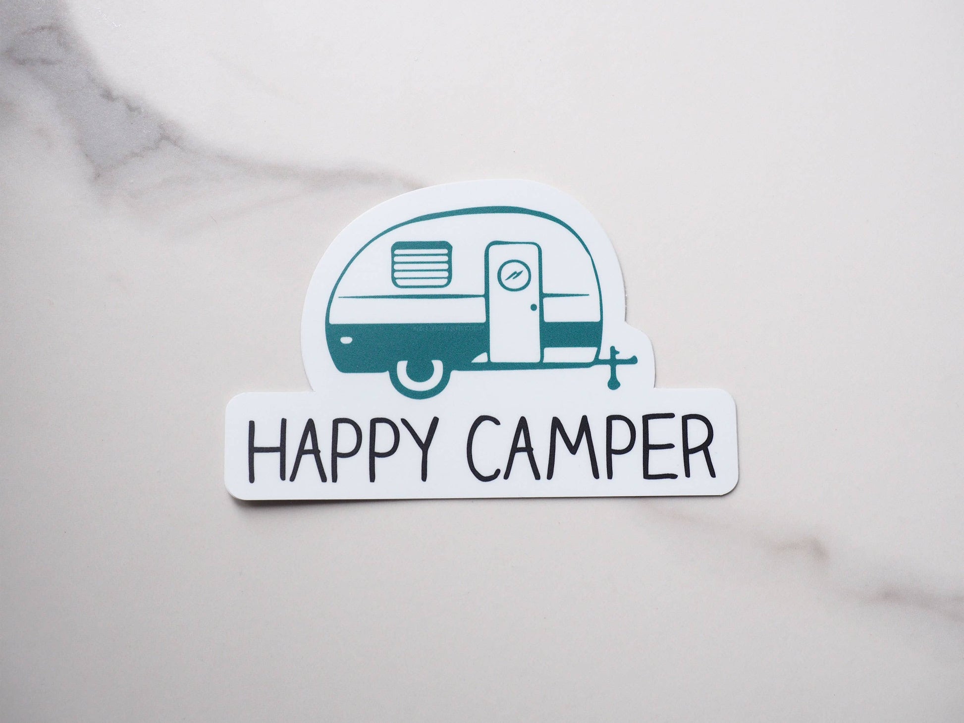 Happy Camper Sticker, Cute RV Bumper Stickers
