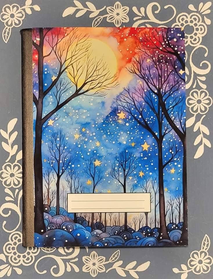 Night Sky 2, Covered Notebook