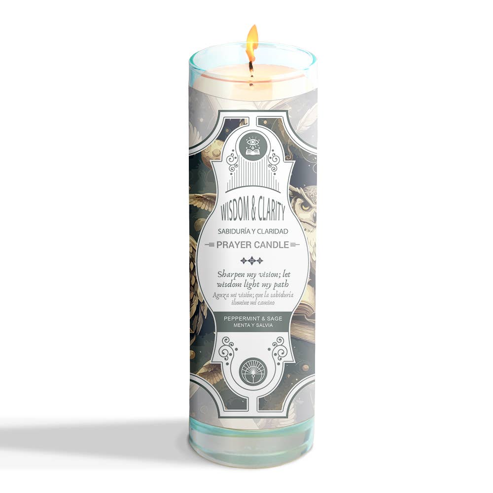 Wisdom And Clarity Prayer Candle 8" (9.5 oz)