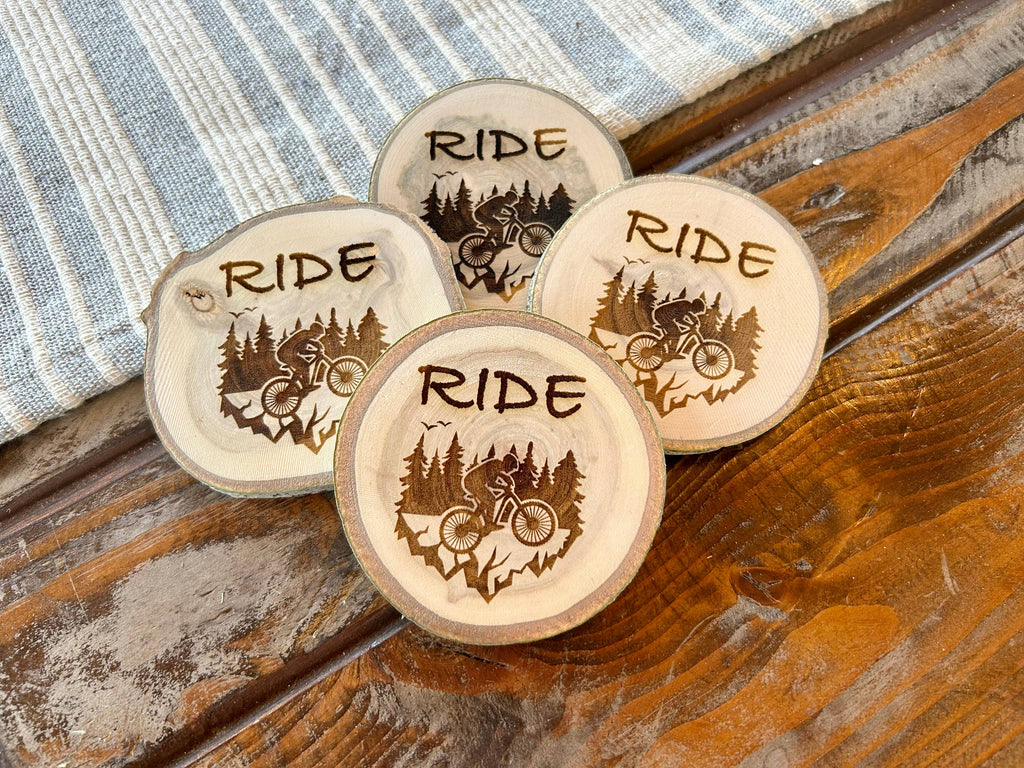 Ride Coaster, Mountain Biker Gift, Bike Shop, Biking