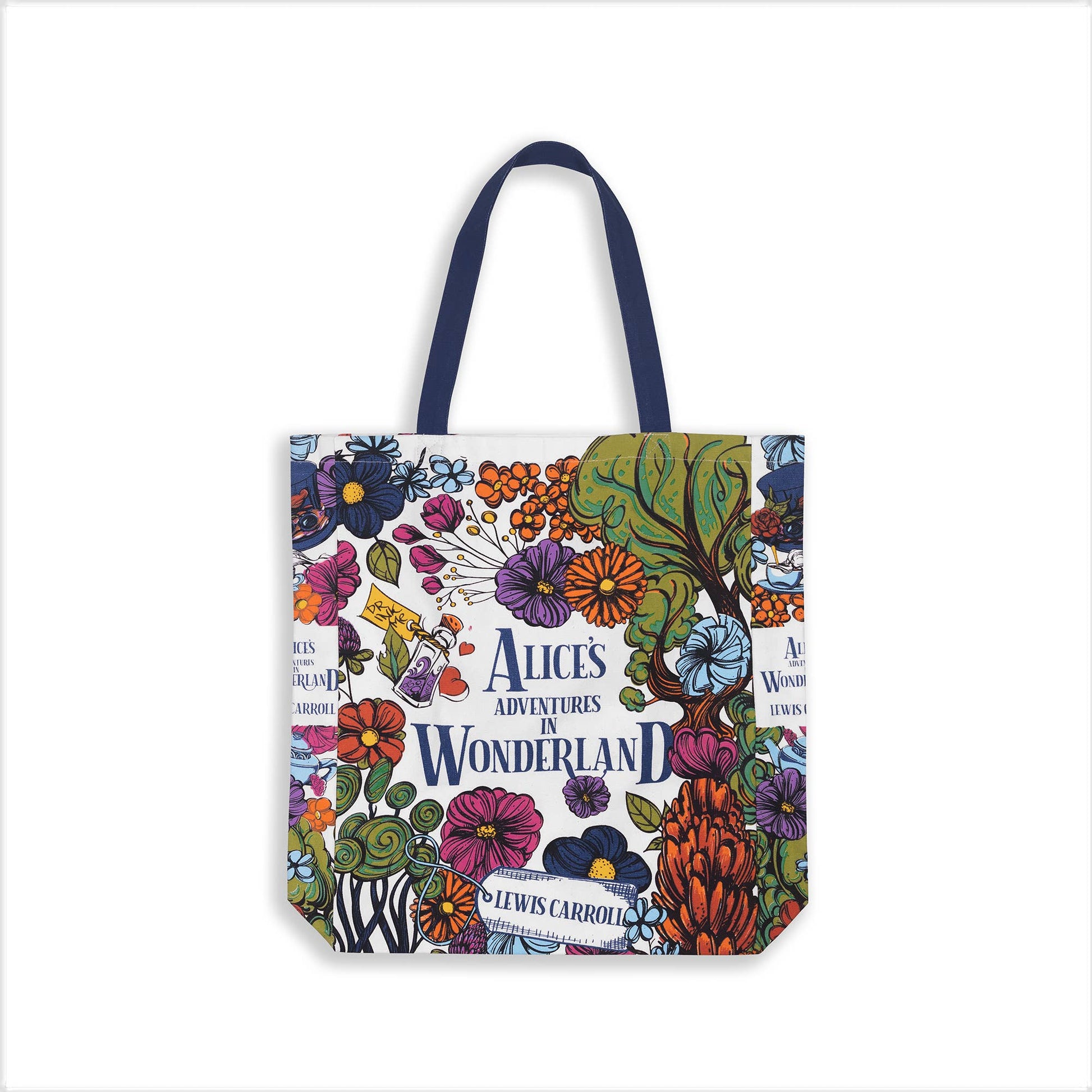 Canvas Tote, Alice in Wonderland - Floral Nonsense