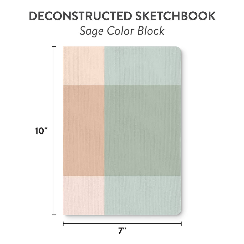 Sage Color Block Deconstructed Sketchbook