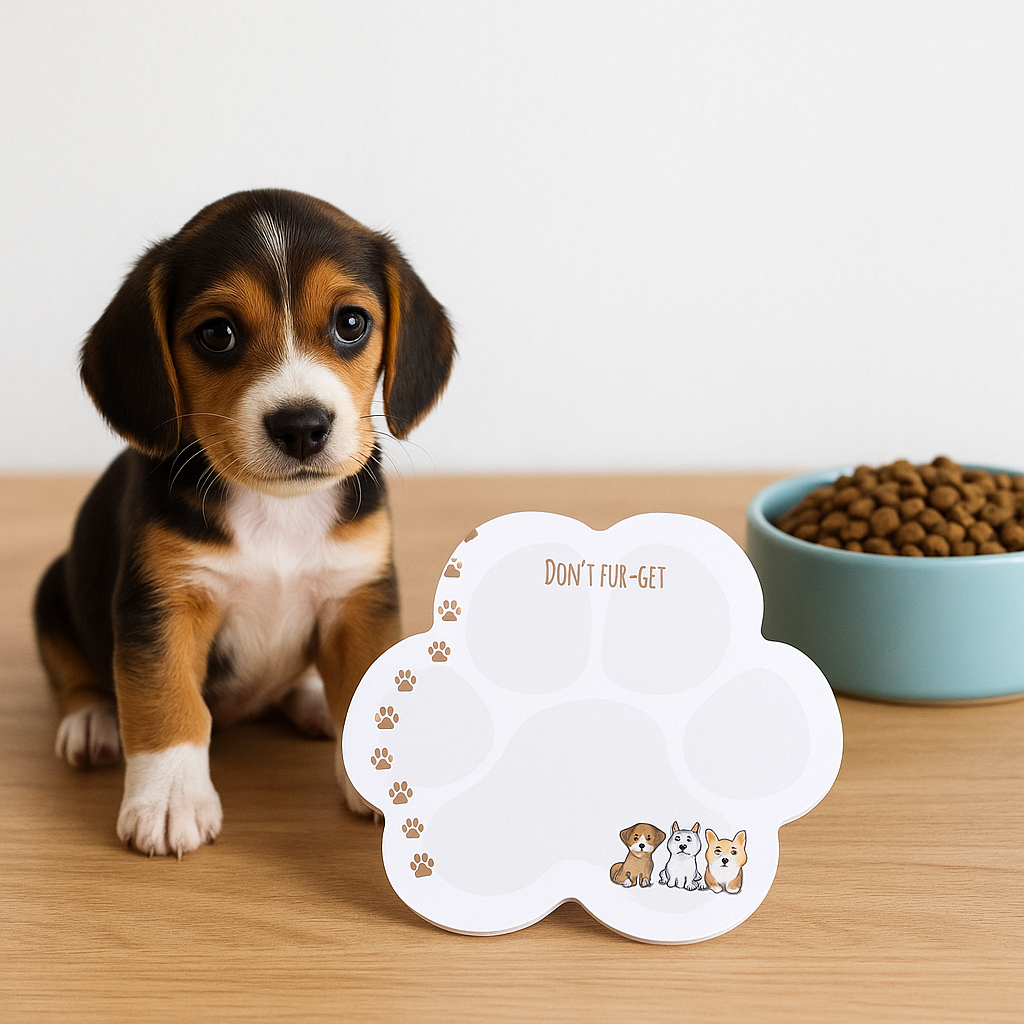Paw Print Post-it® Notes - Pups - Don't Fur-get sticky note
