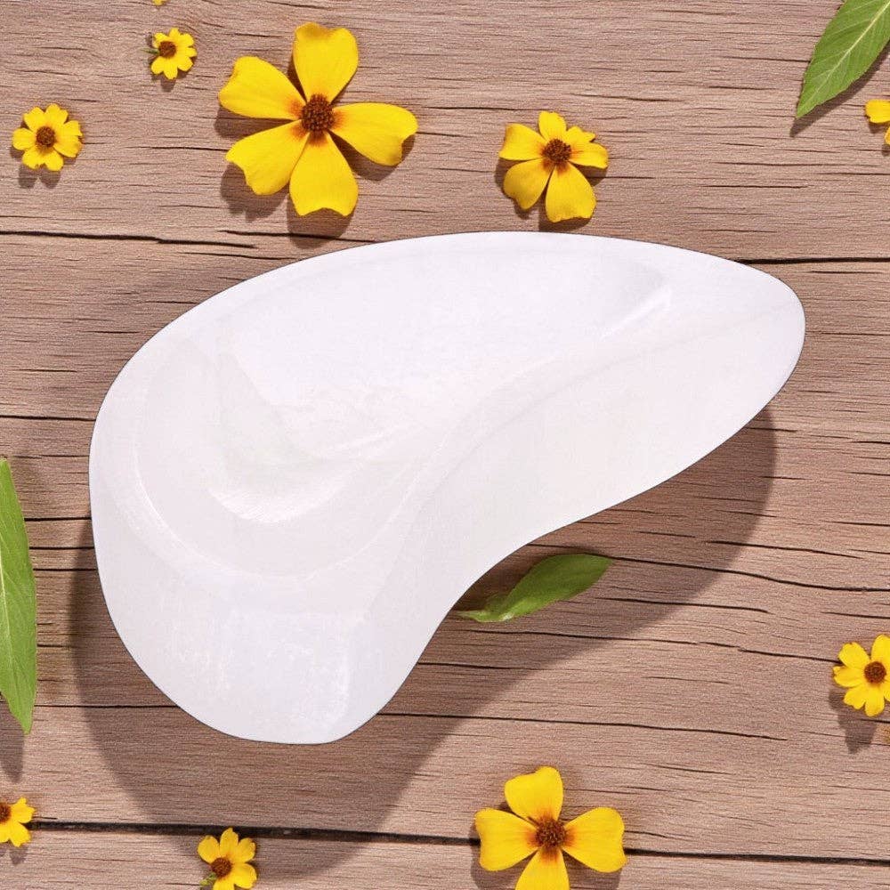 Selenite - Half Moon Trinket Holder