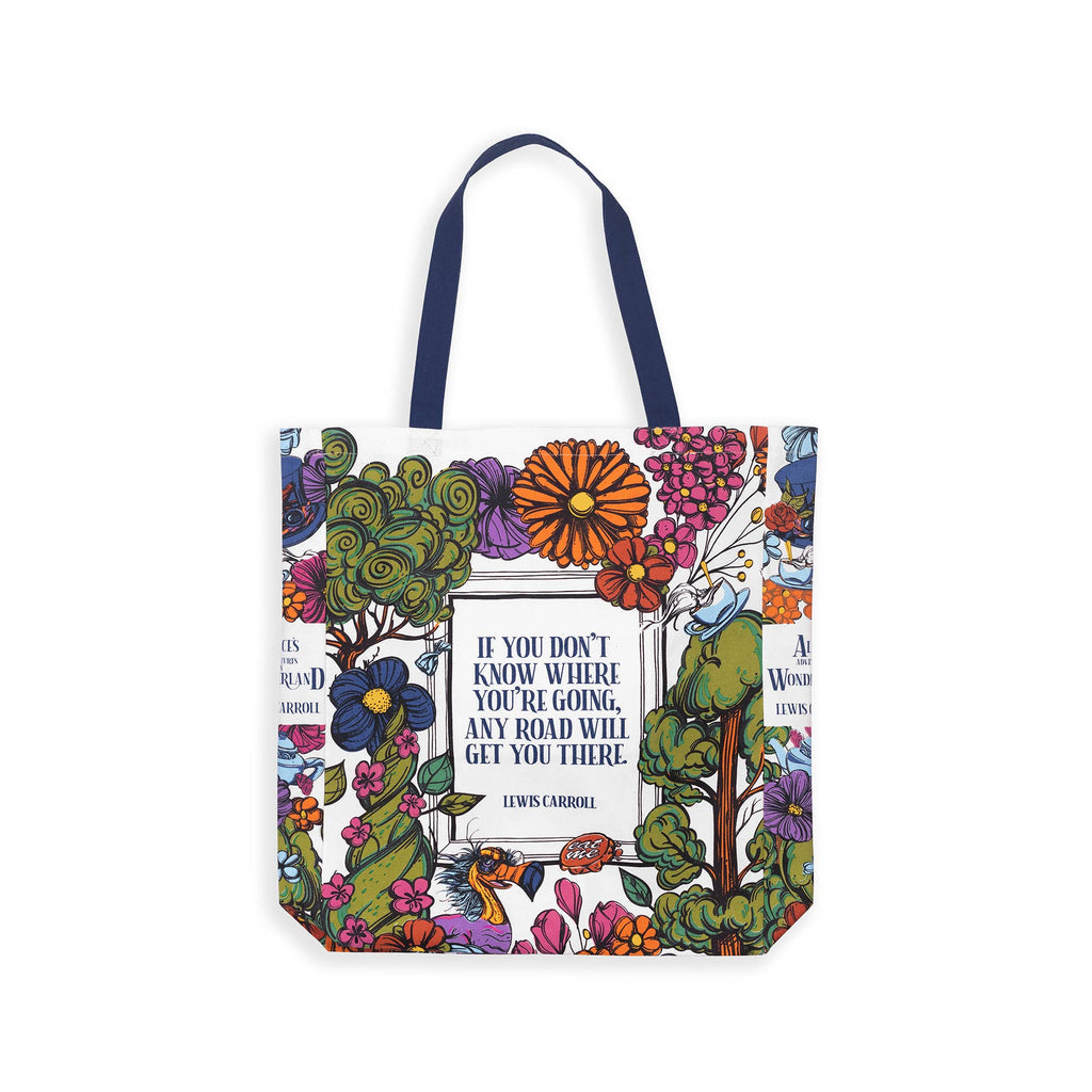Canvas Tote, Alice in Wonderland - Floral Nonsense