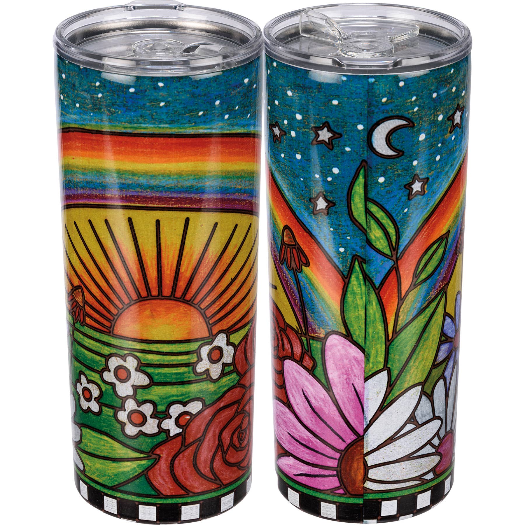 Rainbow Color Coffee Tumbler