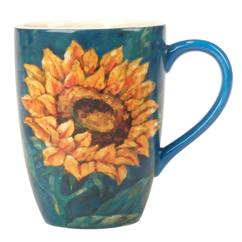 Golden Sunflowers Mug 14 oz. 4 asst.