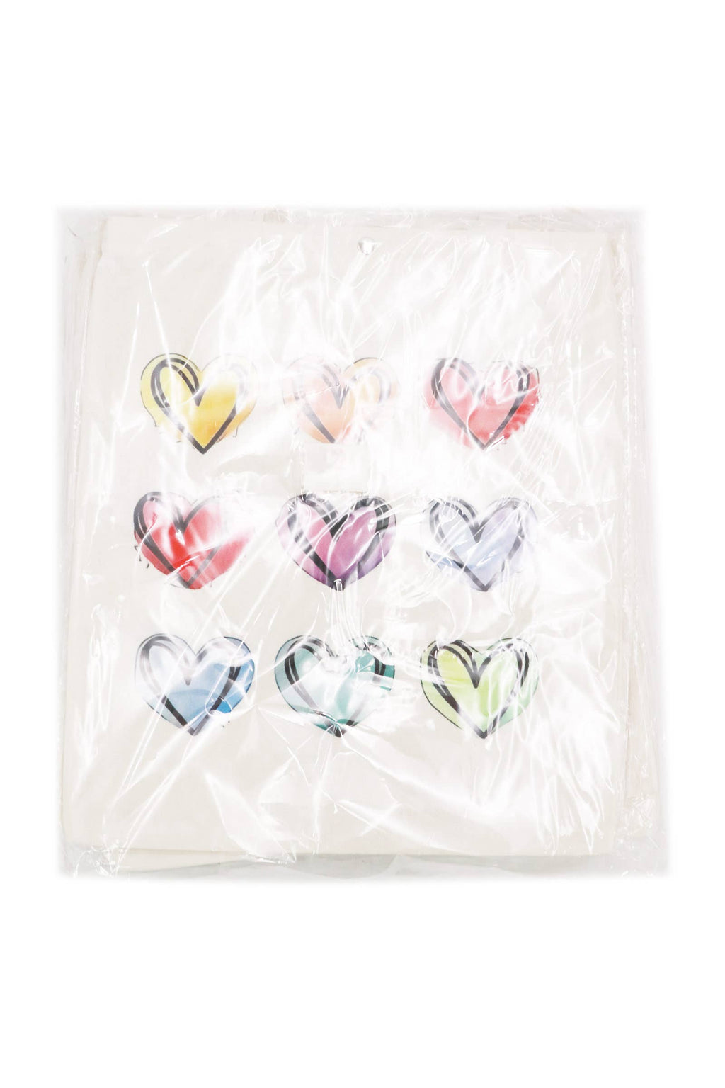 Variety Heart Snap Button Tall Canvas Tote Bag