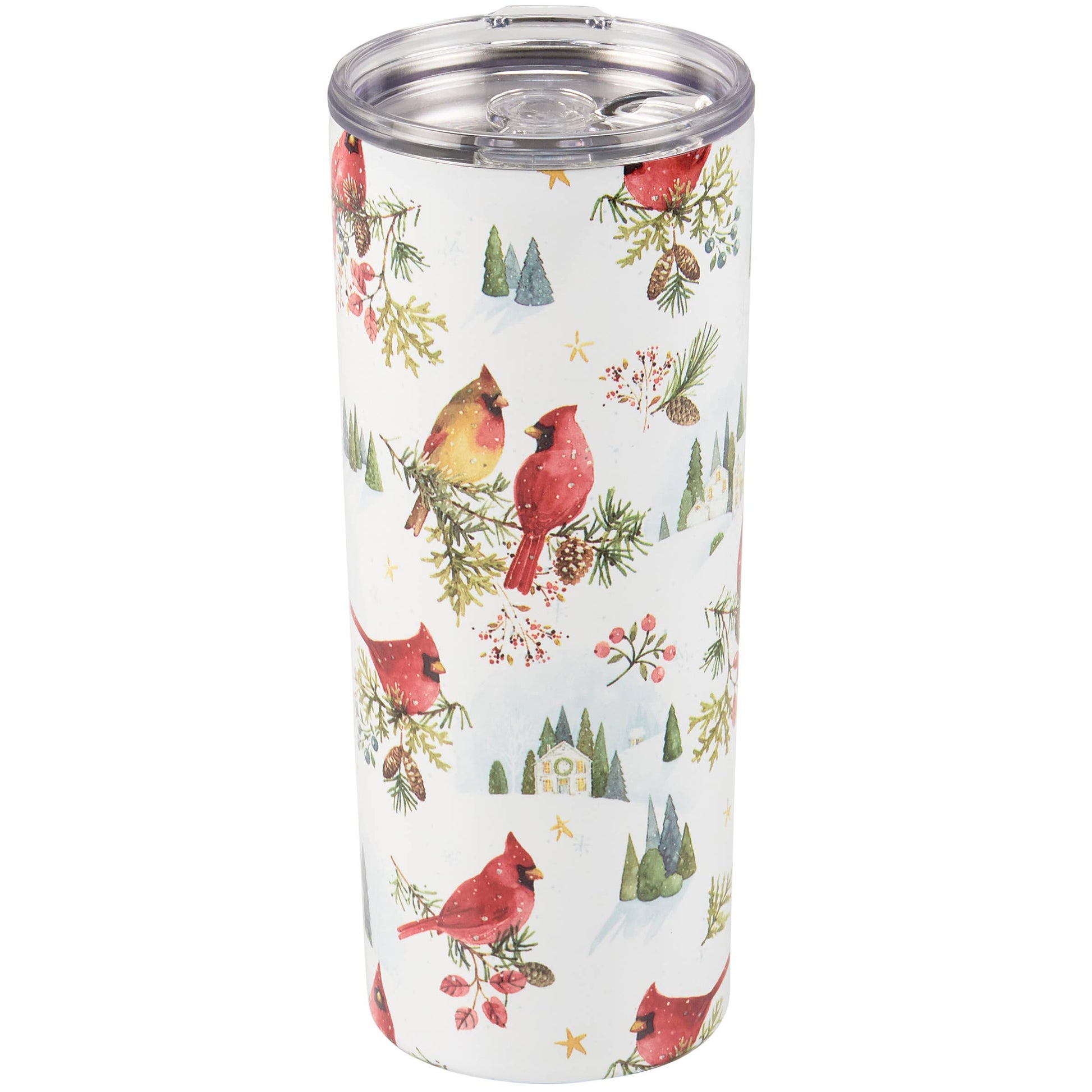 Winter Cardinal Coffee Tumbler
