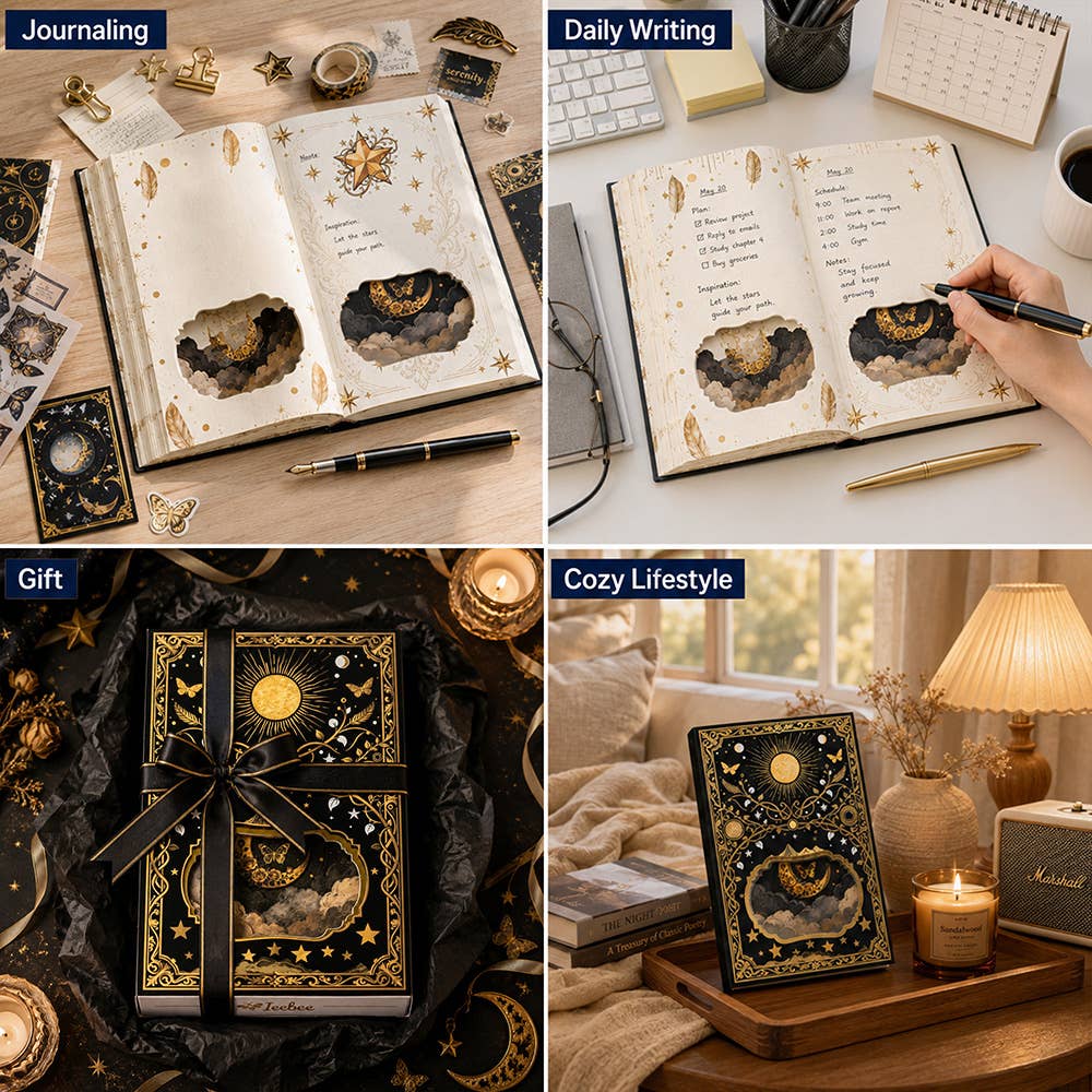 Astro Enchantment 3D Paper Art Notebook | 120 Pages