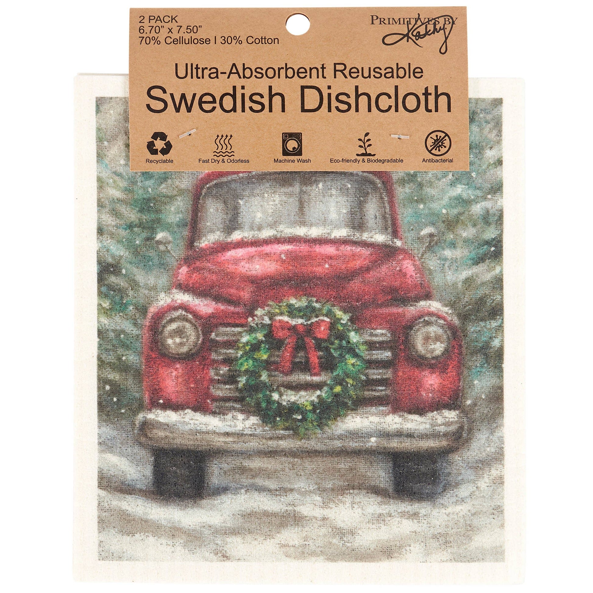 Red Truck Swedish Cloth Set