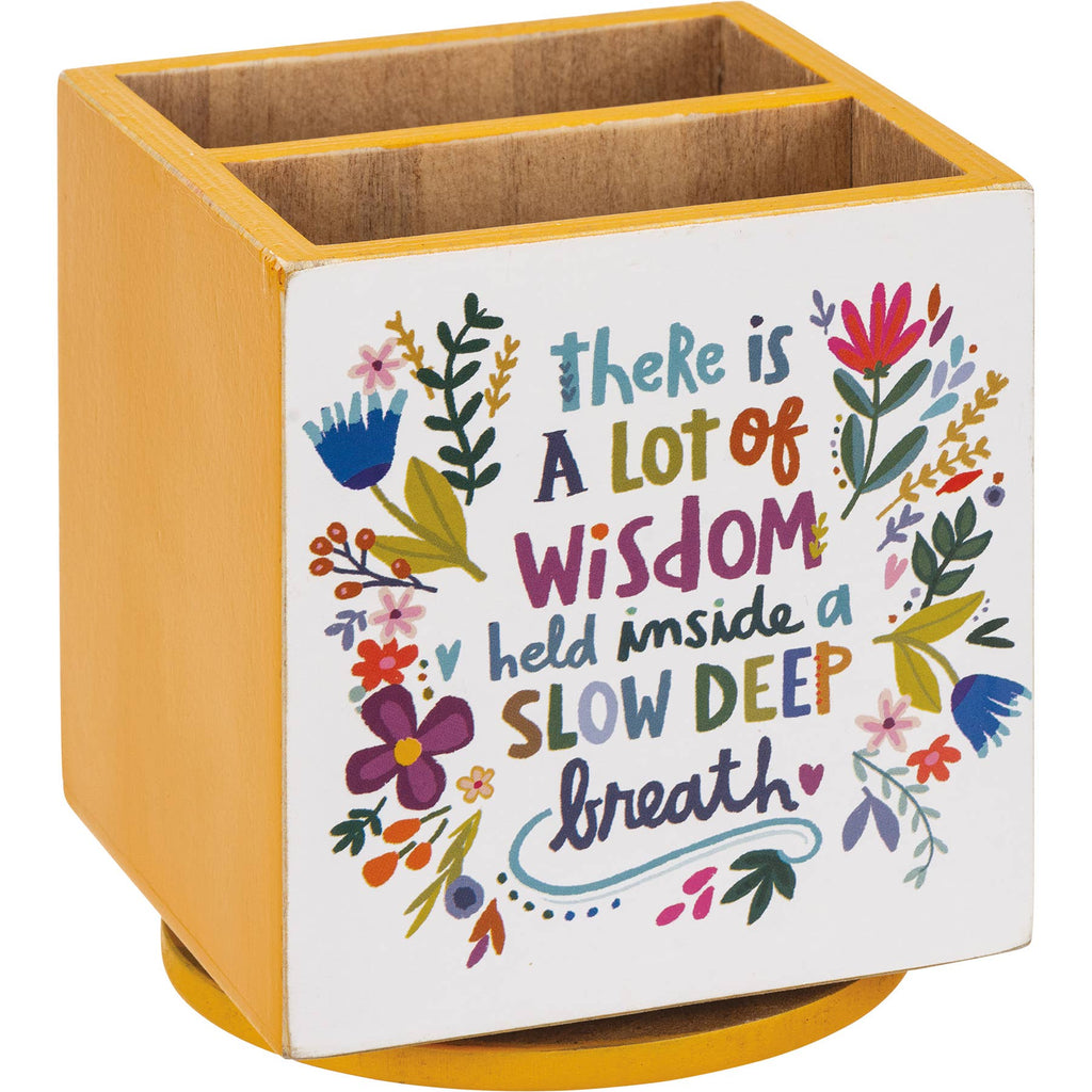 Wisdom Inside A Slow Deep Breath Pencil Spinner