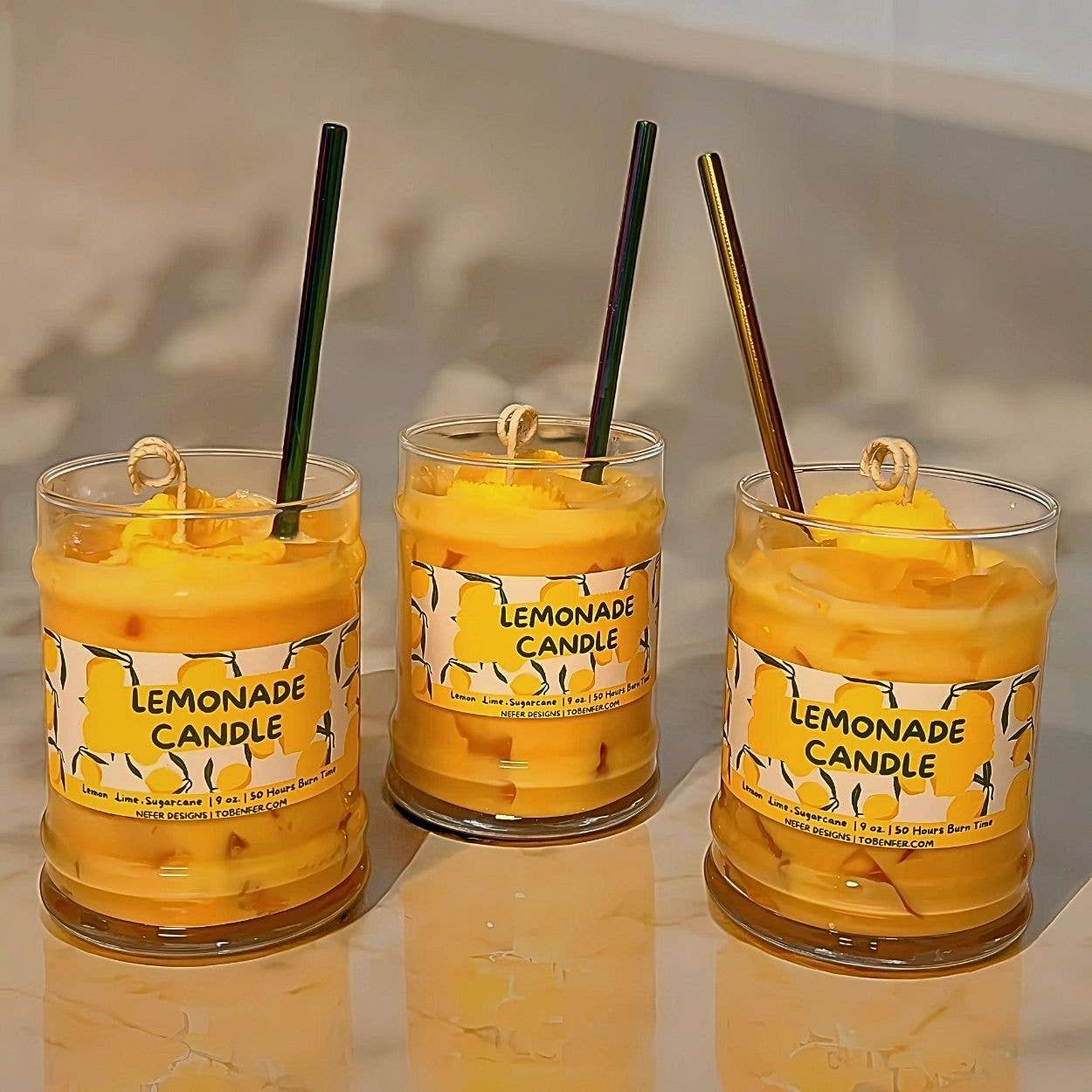 Lemonade Soy Candle | Realistic Sugared Citrus Aroma