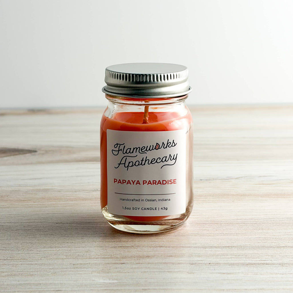 Papaya Paradise 1.5 oz Mini Mason Jar Candle