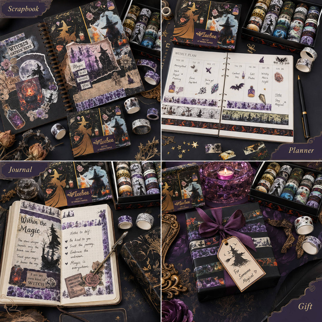 Phantom Witches Washi Tape Set - 37 Rolls