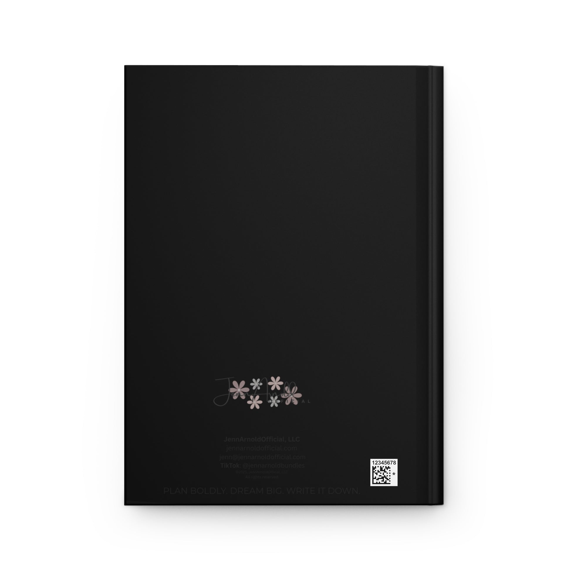 Live the Life You Want Black 5.75"x8" Journal