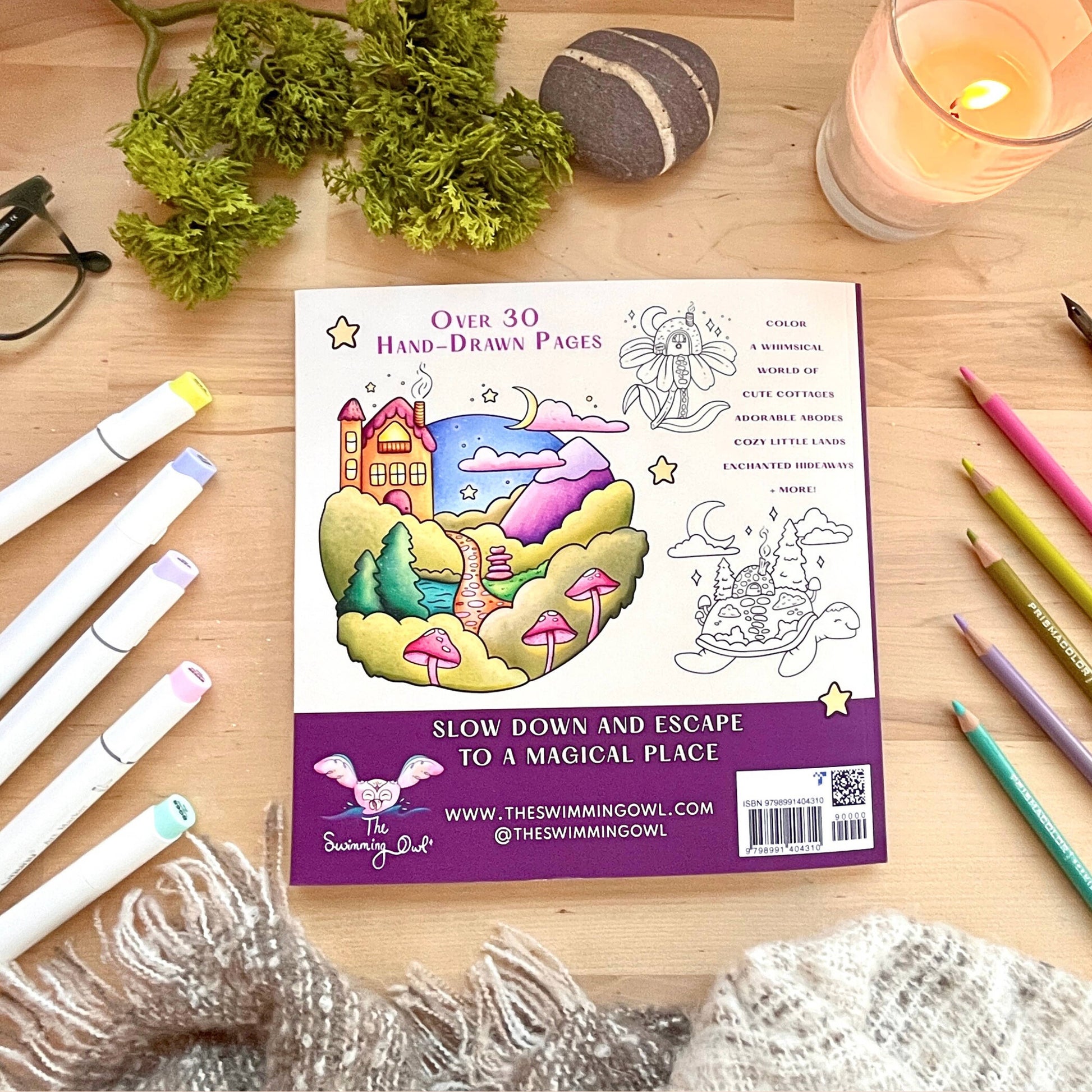 Charming Escape Coloring Book For Adults, Teens, + Kids