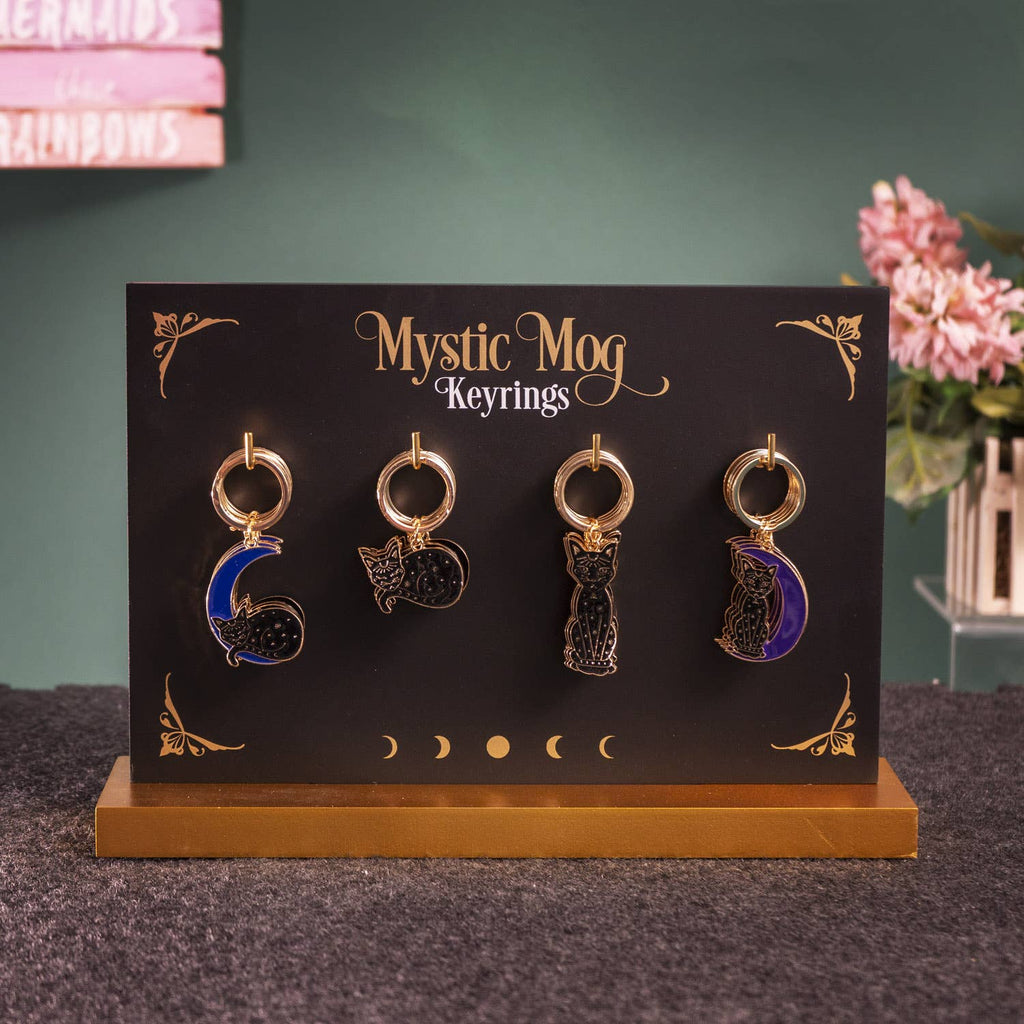 Mystic Mog Black Cat Keychain