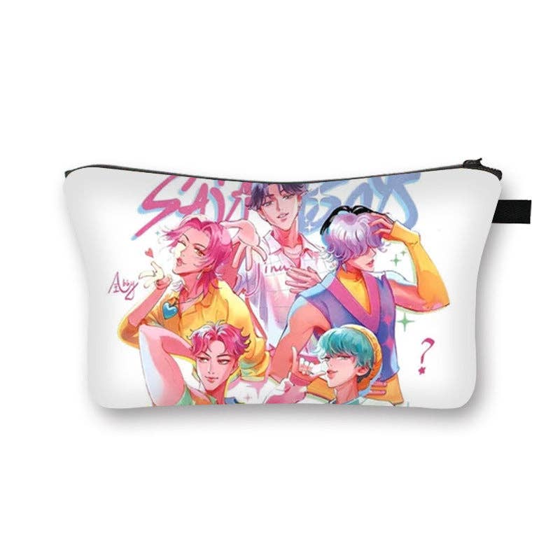 KPOP demon hunters cosmetic bag portable toiletry bag
