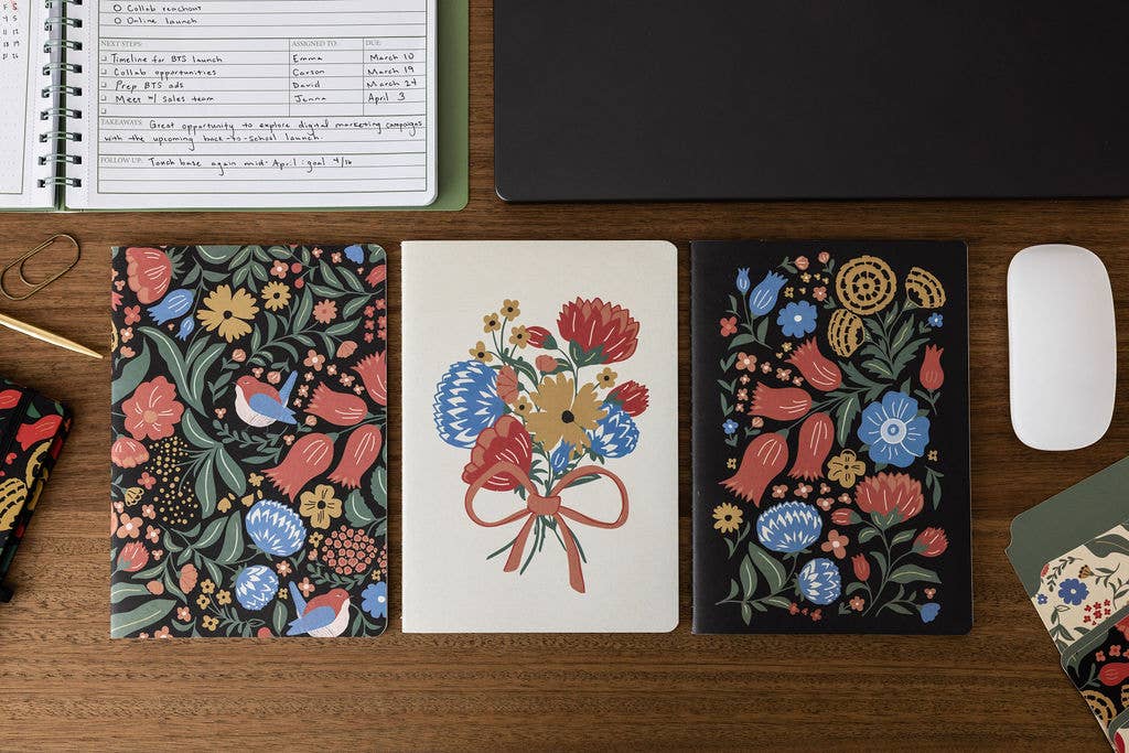 Stitch Notebook Set, Wanderlust Black