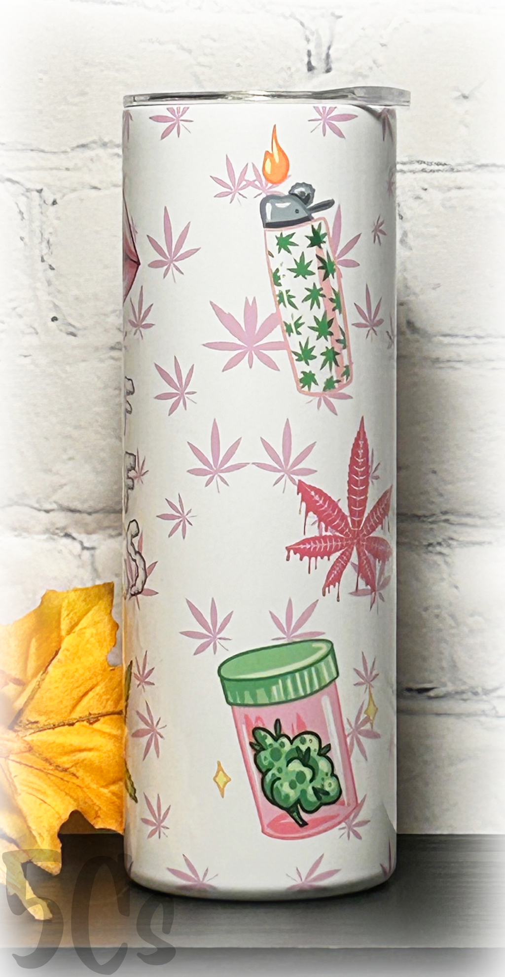 Puff Puff Pass 420 Pink Tumbler