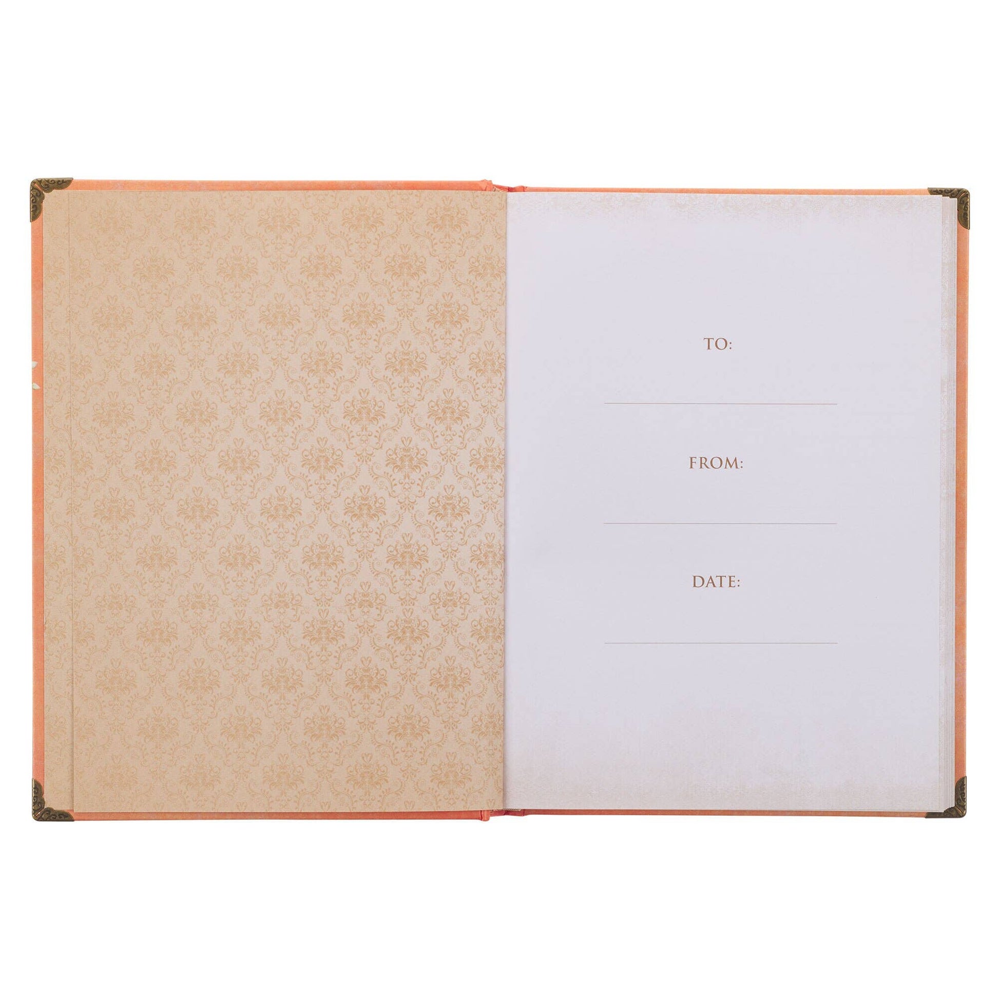 Journal Hardcover Orange Butterfly Grace Eph. 2:8