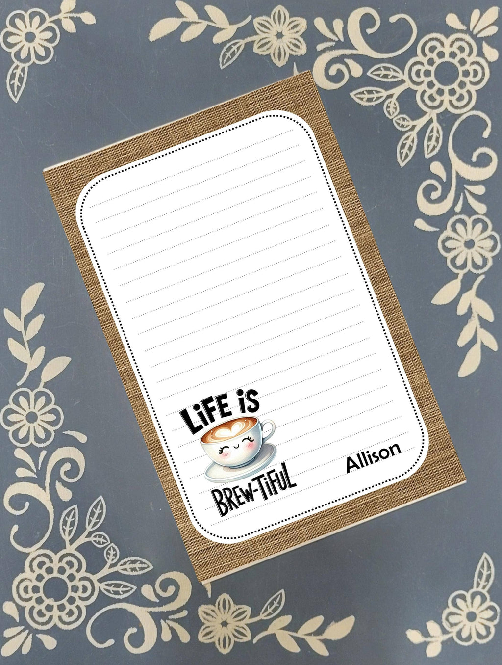 Notepad Coffee, Life is Brew-Tiful, Stationery