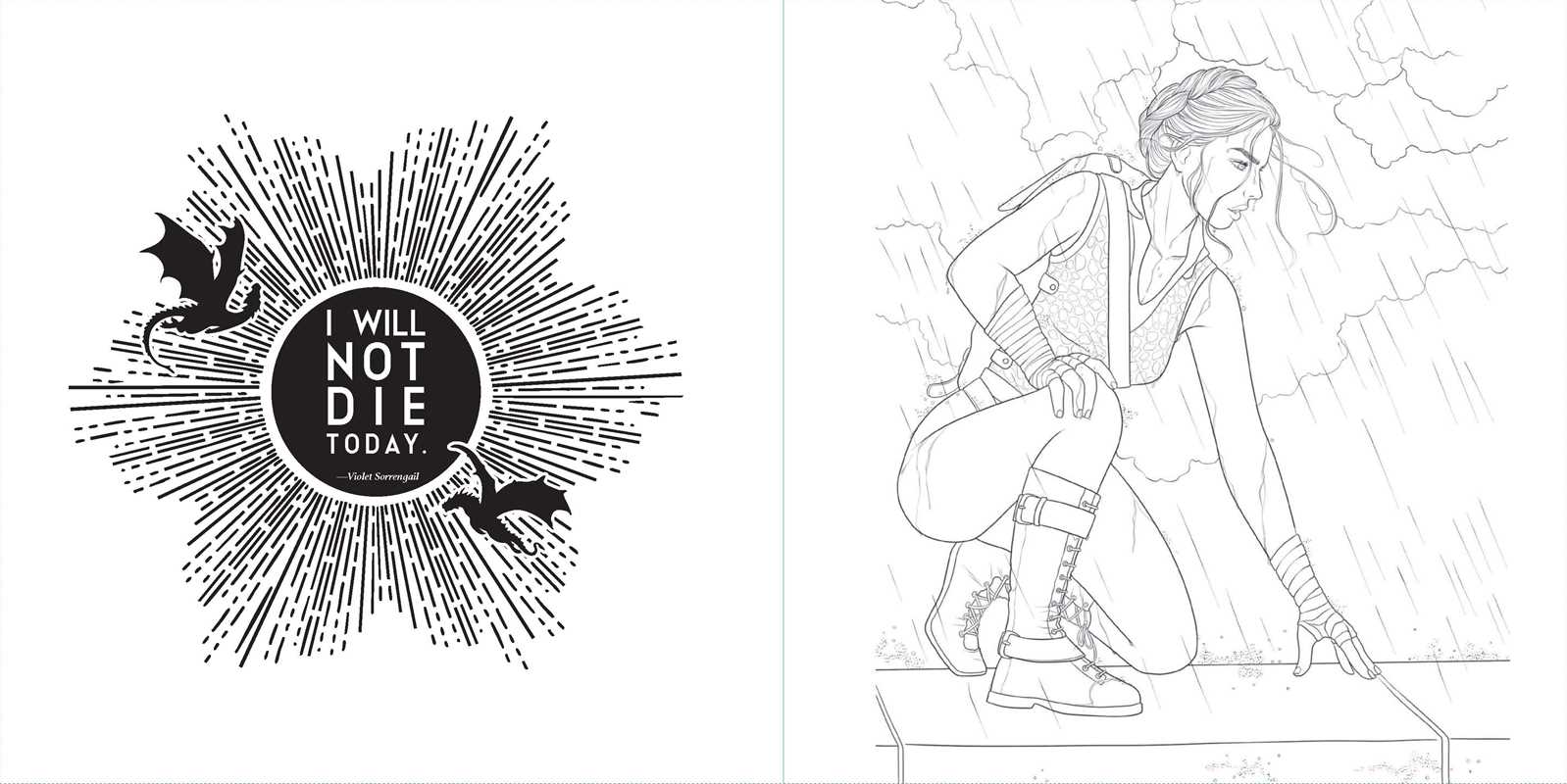 Fourth Wing: The Official Coloring Book by Entangled