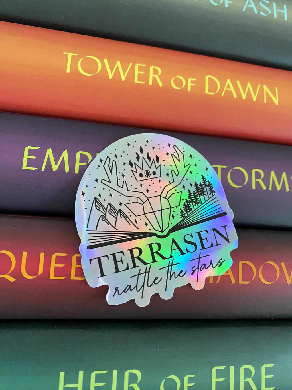 Terrasen holographic sticker | Throne of Glass licensed SJM