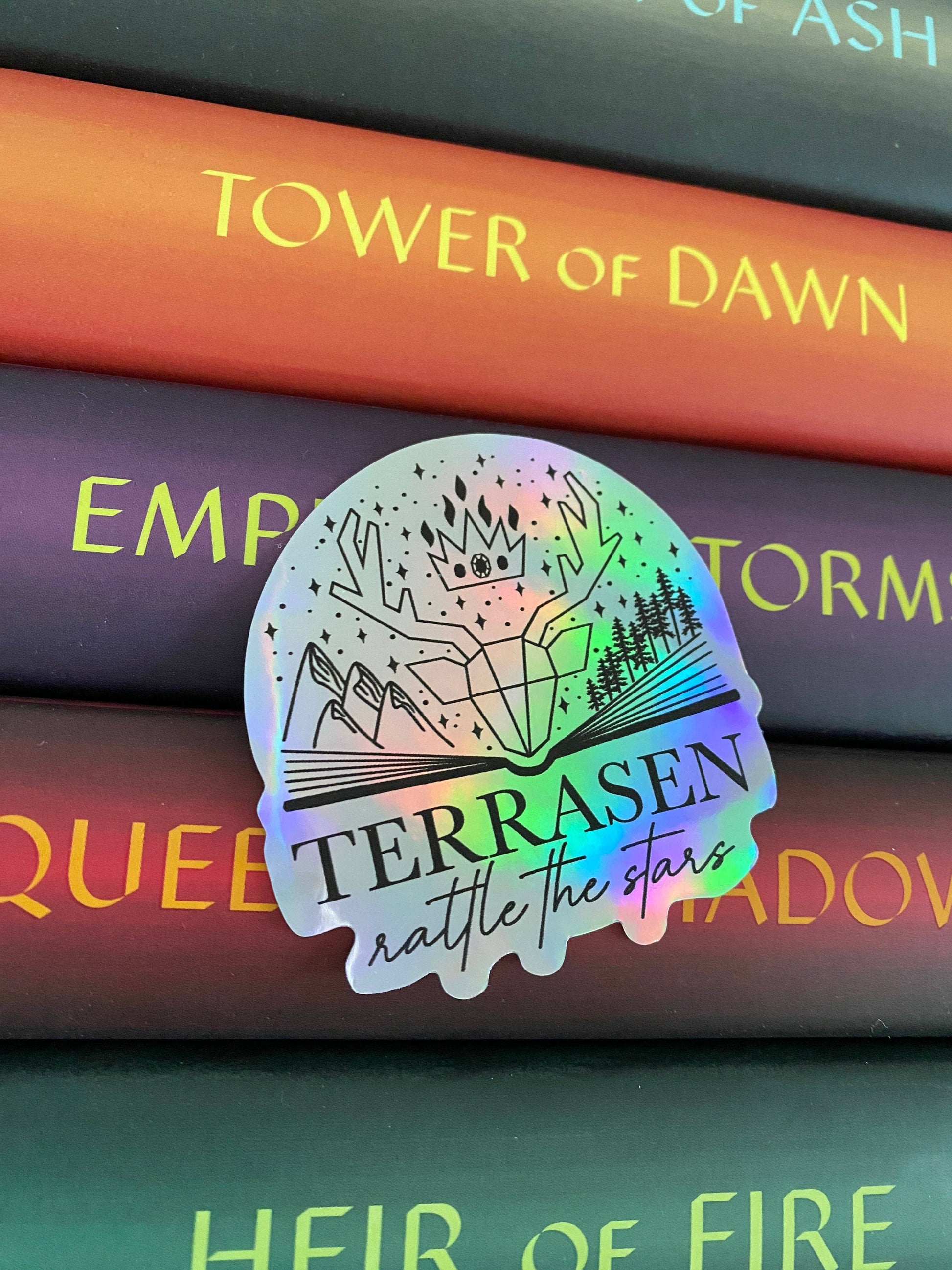 Terrasen holographic sticker | Throne of Glass licensed SJM