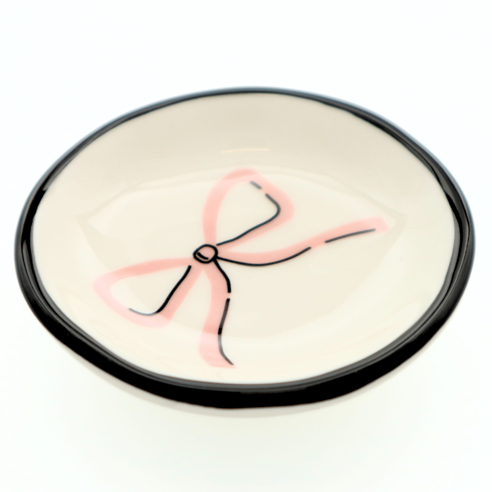 Ring Dish Pastel Pink Bow