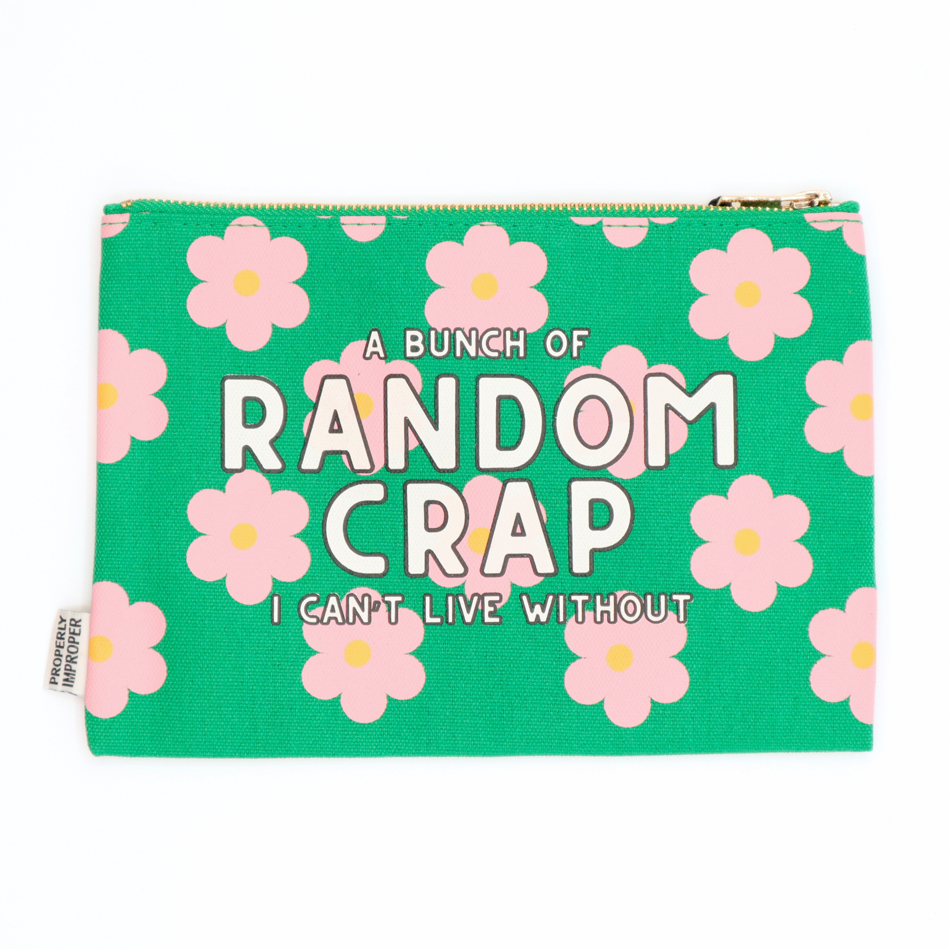 Canvas Pouch A Bunch Of Random Crap I Can’t Live Without