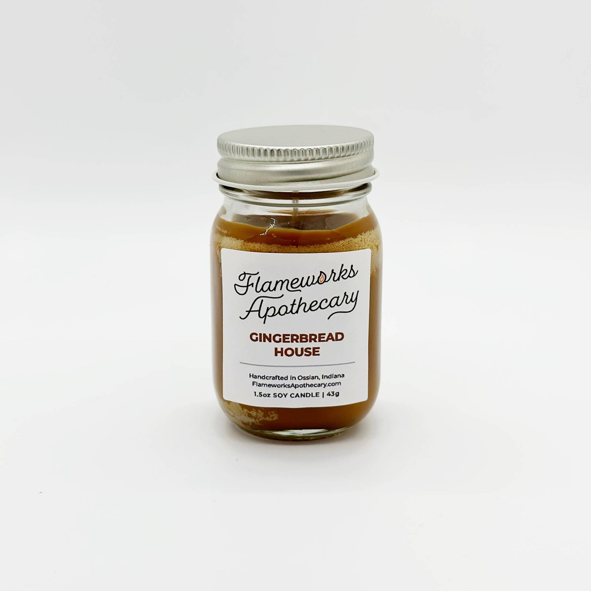 Gingerbread House 1.5 oz Mini Mason Jar Candle