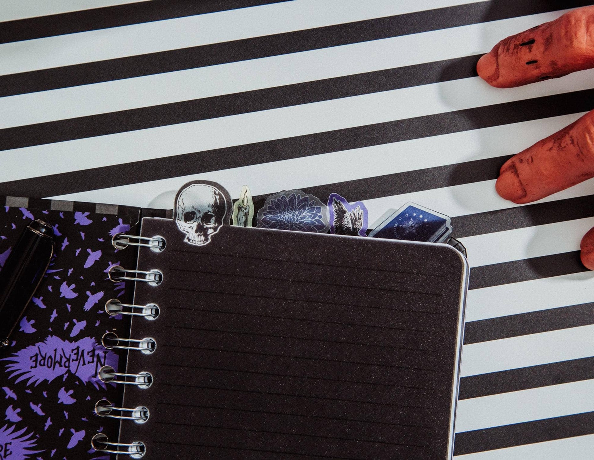 Wednesday 8 x 5 Inch 5-Tab Spiral Notebook