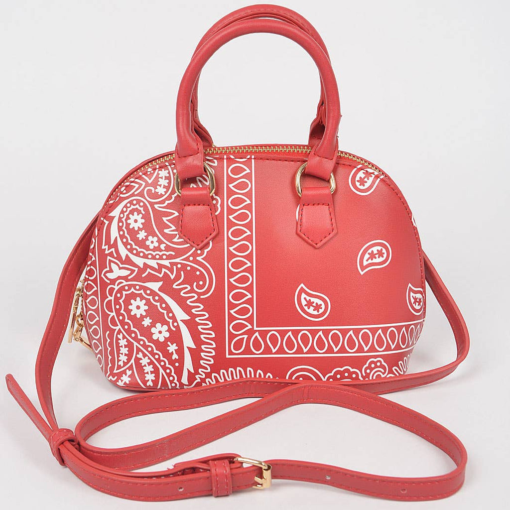 Bandana Print Handle Bag