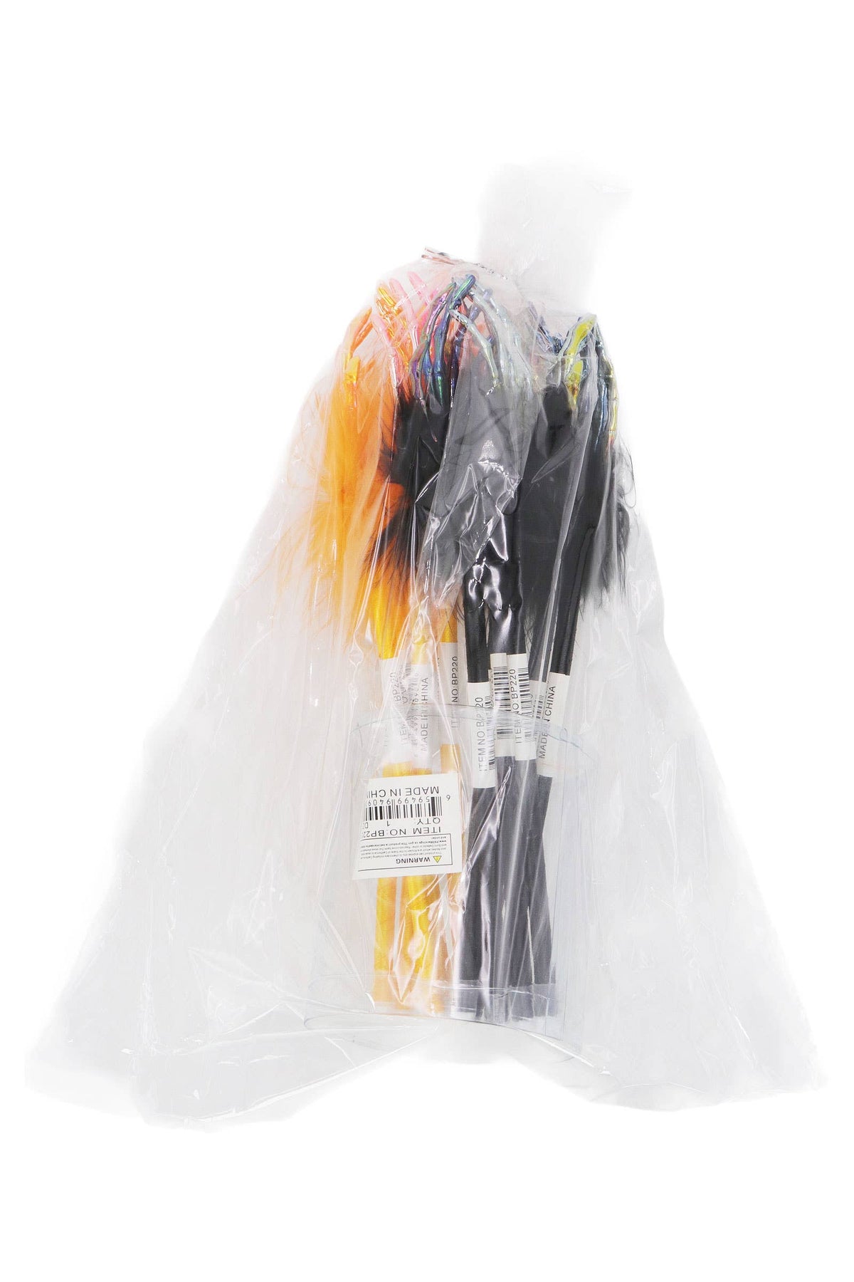 Skeleton Hands Metallic Feathered Pen - 12 Pcs