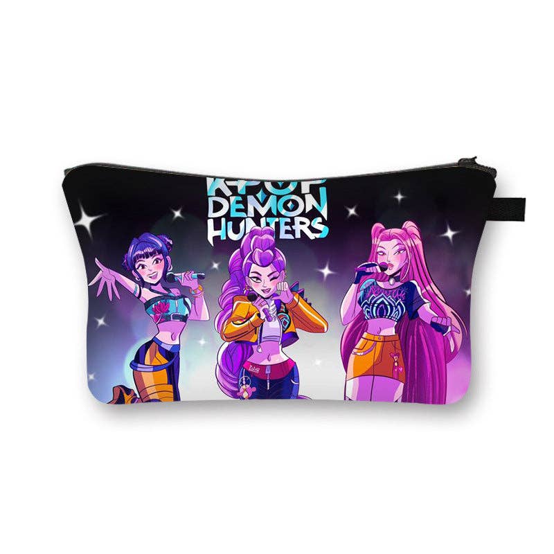 KPOP demon hunters cosmetic bag portable toiletry bag