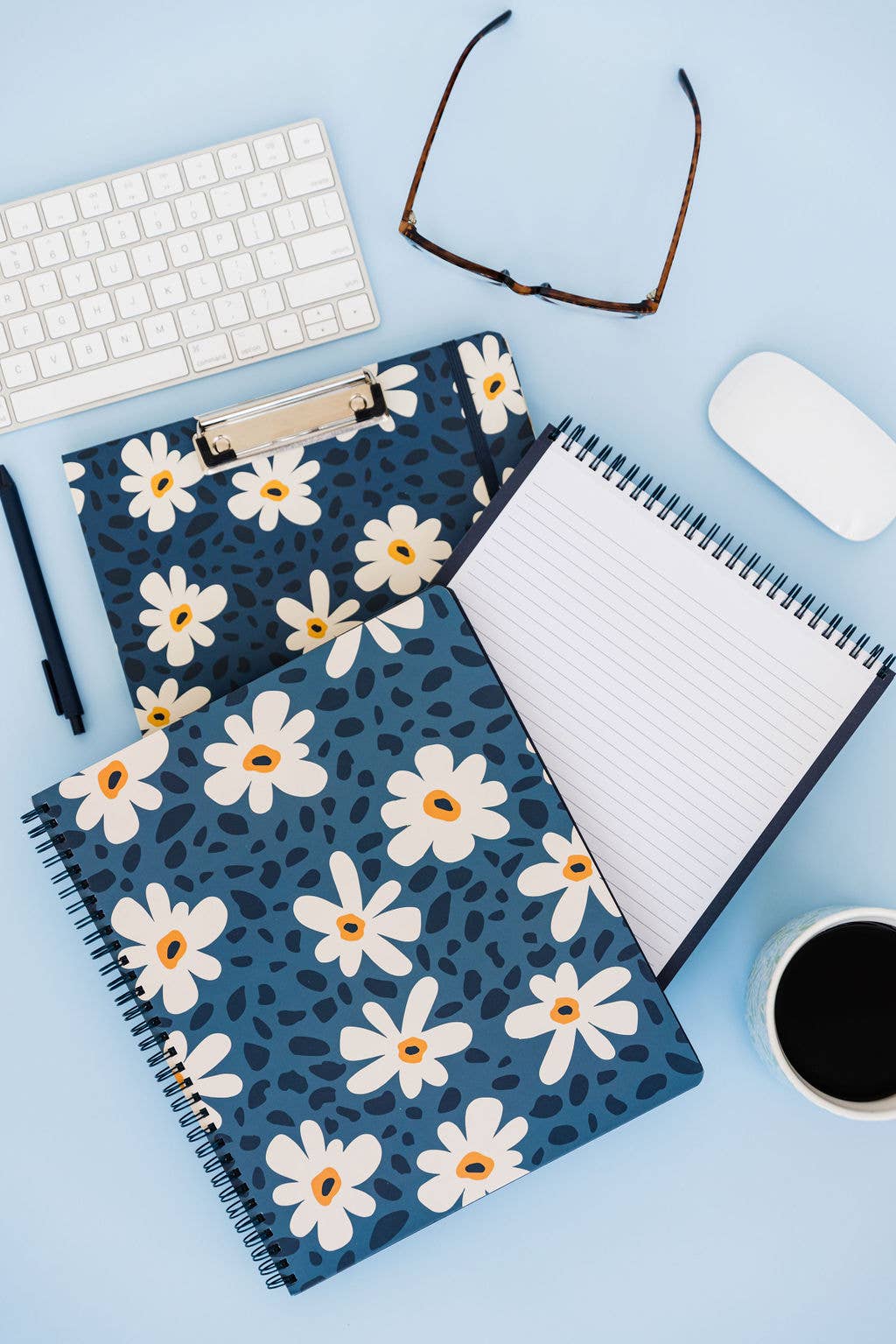 Mini Notebook, Leopard Daisy