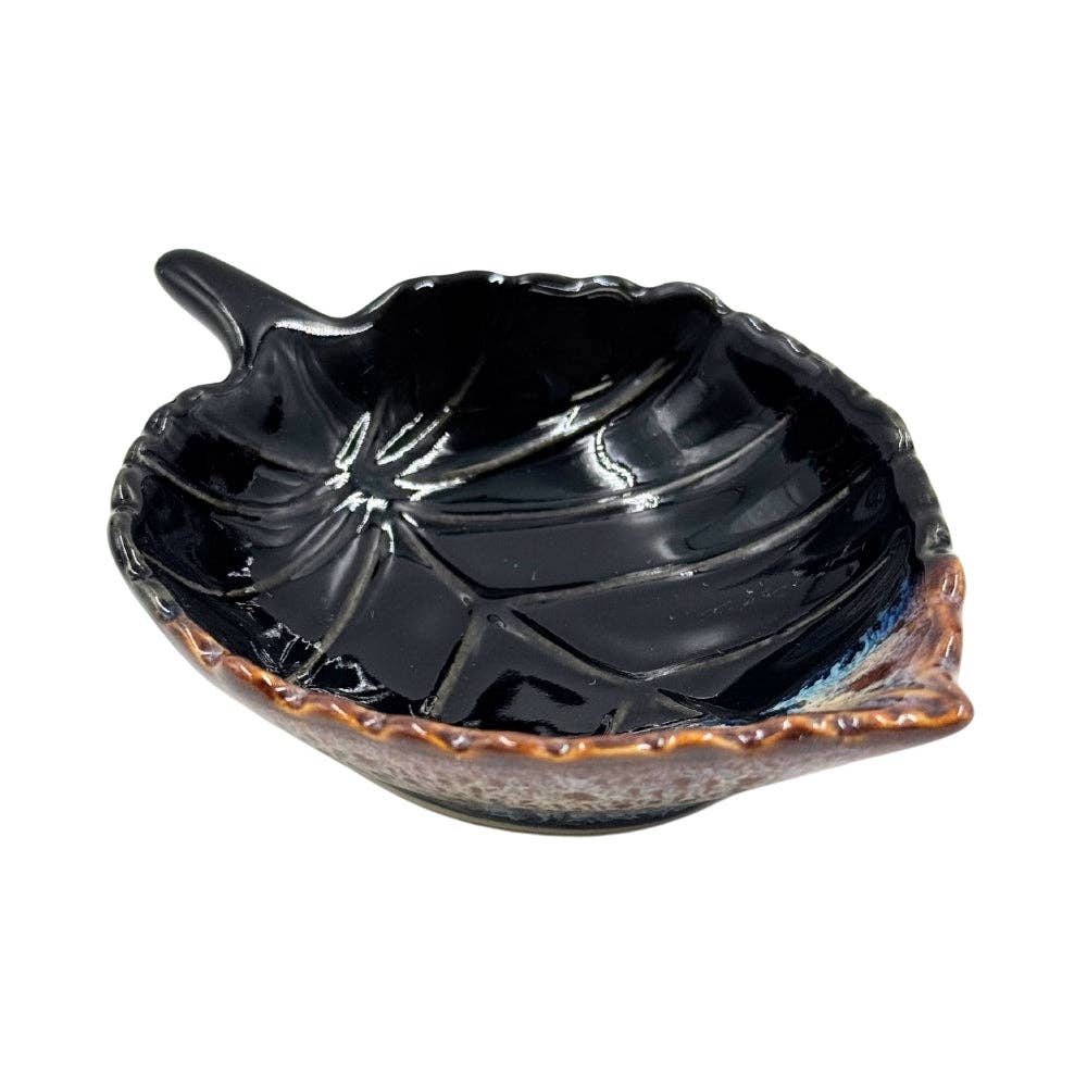 Ceramic Leaf Trinket Dish - Assorted