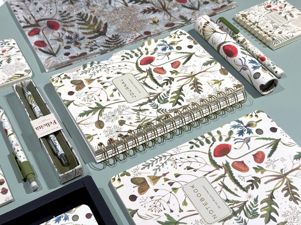 A6 Passport Notebook - Greens and Flowers