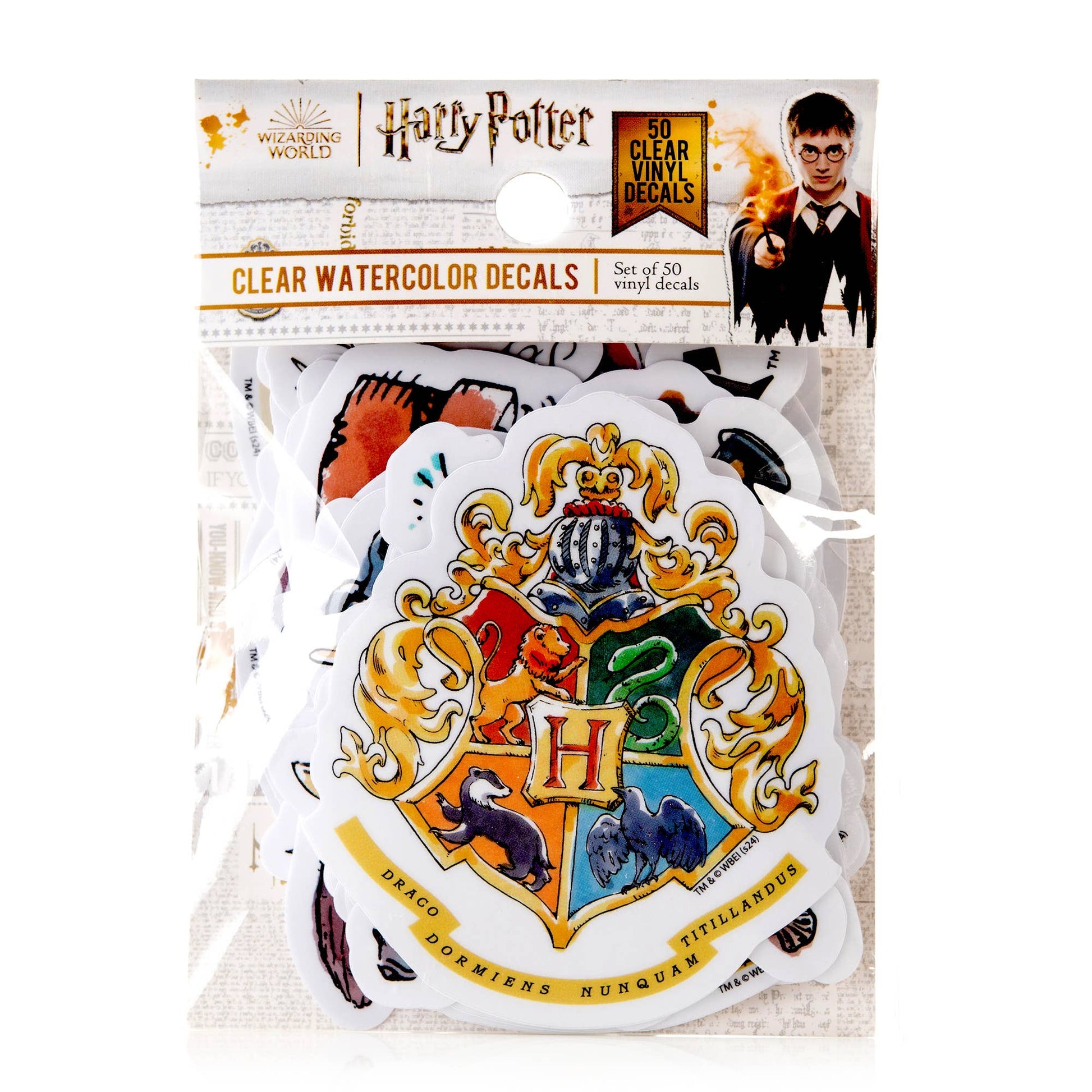 Harry Potter Clear Watercolor Decals (50-Pack)
